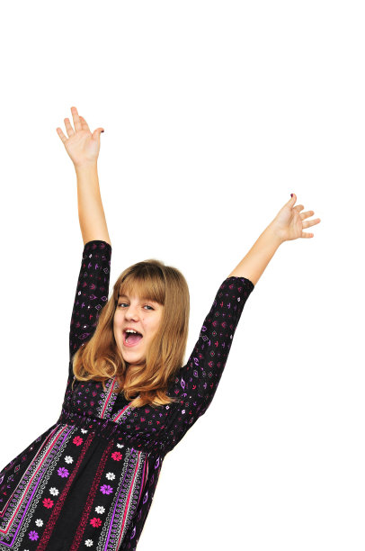 女孩很开心图片下载