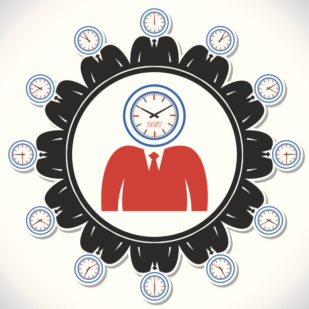 人的脸显示不同的时钟数字图片下载