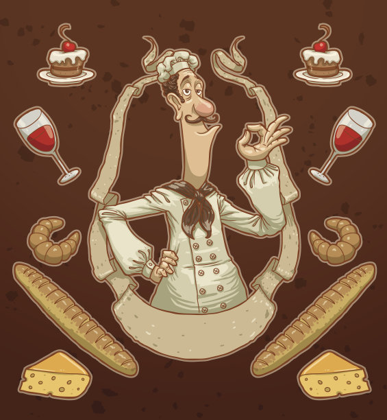 法国厨师的颜色图片下载