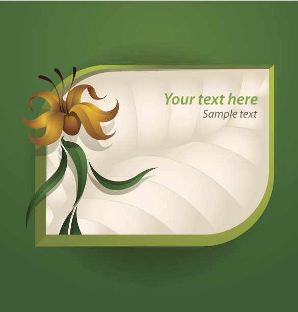 黄色女花横幅图片下载