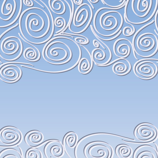 花边框架与螺旋图案图片下载