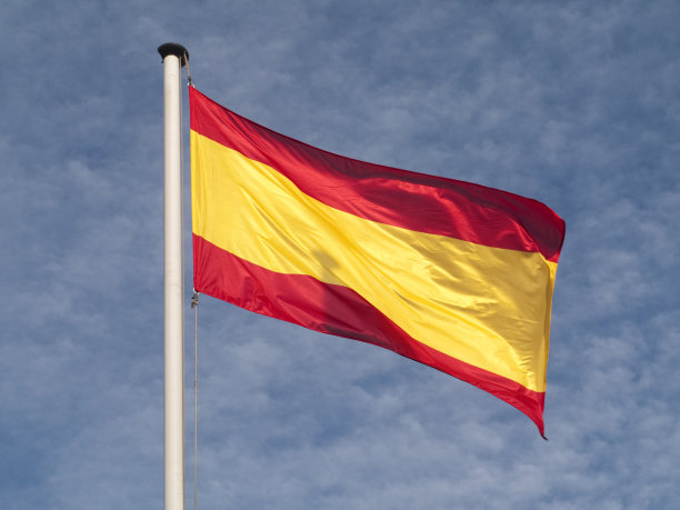 西班牙国旗商业背景图片下载