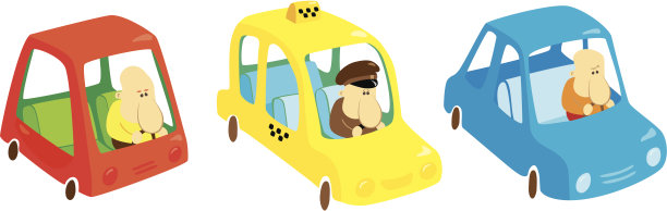 三个有趣的汽车图片下载