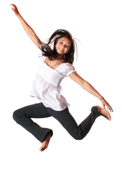 自由奔放的亚洲女性(孤立)图片下载