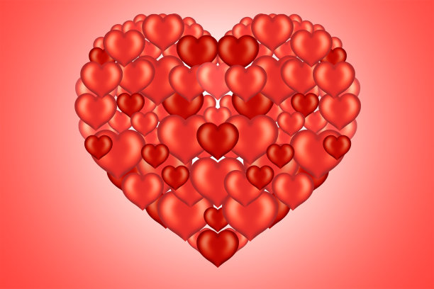 情人心孤立背景图片下载