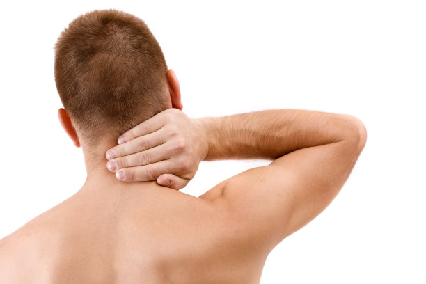 颈部疼痛的男性图片下载