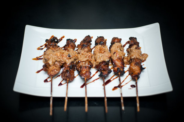 鸡肉沙爹图片下载