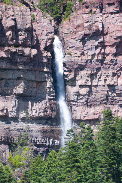 科罗拉多州奥雷的喀斯喀特瀑布图片下载