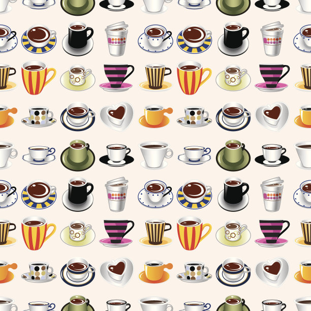 无缝咖啡模式图片下载