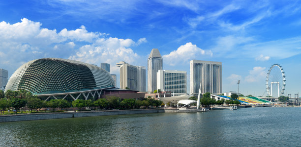 新加坡的天际线图片下载