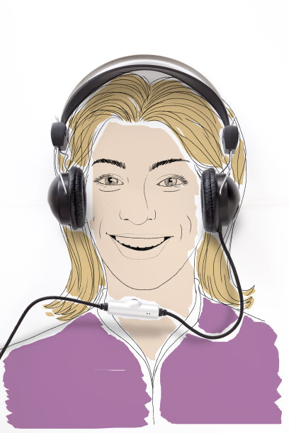 女人用耳机图片下载