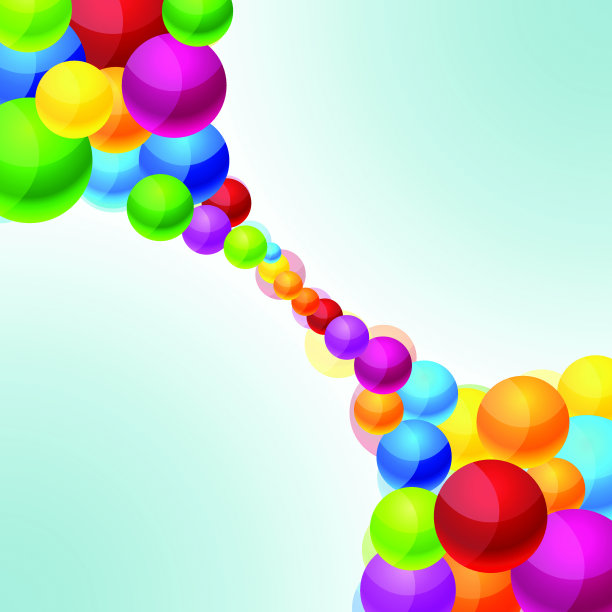 彩色球的背景。图片下载