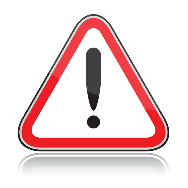 红色三角形其他危险警告标志，白色图片下载