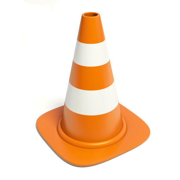 锥形交通路标图片下载