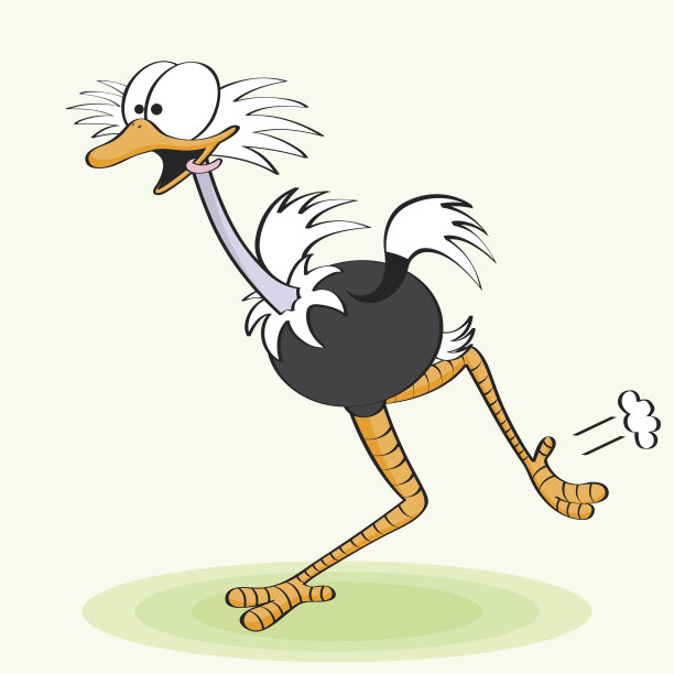 鸵鸟跑图片下载