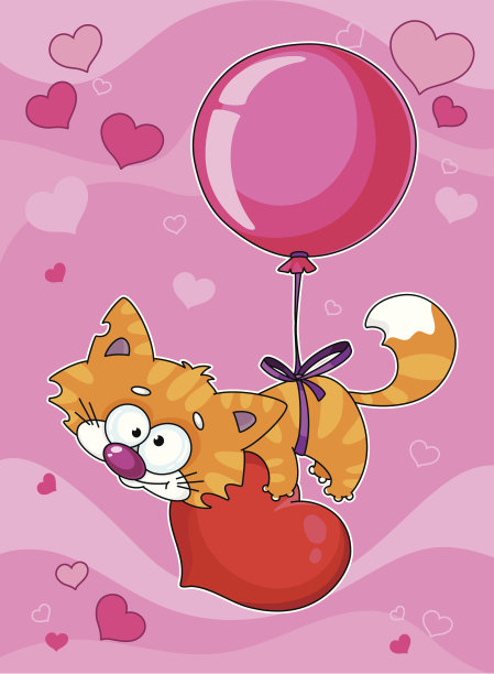 情人节的小猫图片下载