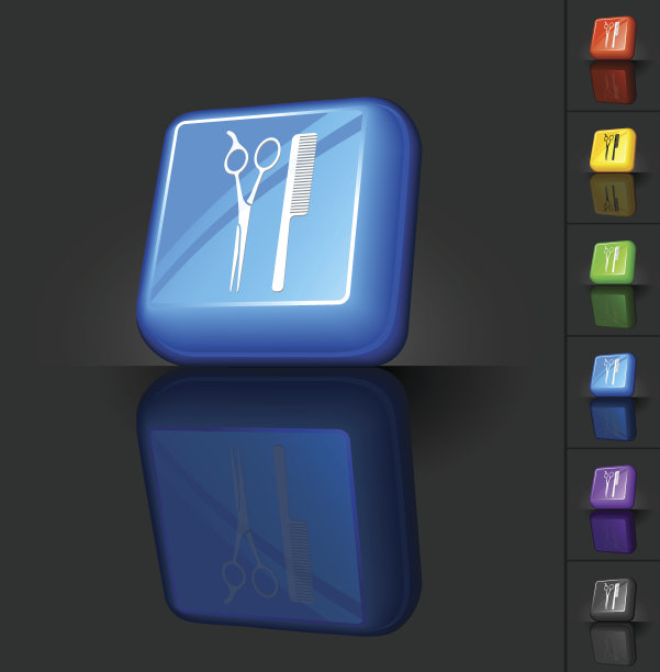 理发剪刀和刷子图片下载