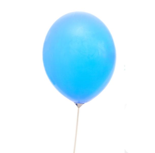 带棍子的蓝色气球图片下载