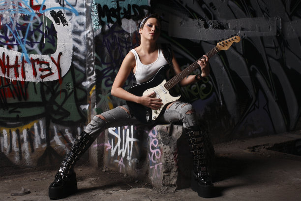 性感的替代吉他手图片下载