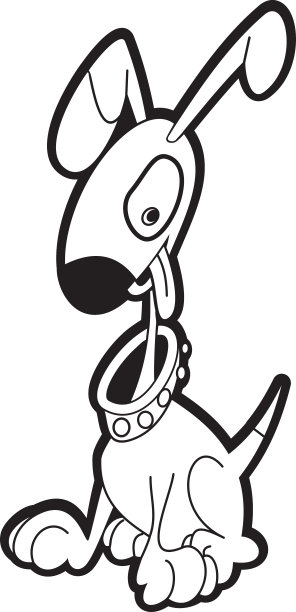 狗的插画图片下载