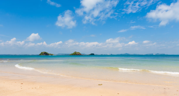 泰国沙美岛的白色沙滩图片下载