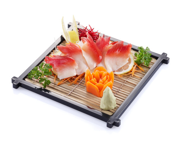 白色背景上的食物特写镜头图片下载