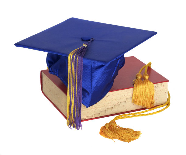 毕业帽和荣誉系带图片下载