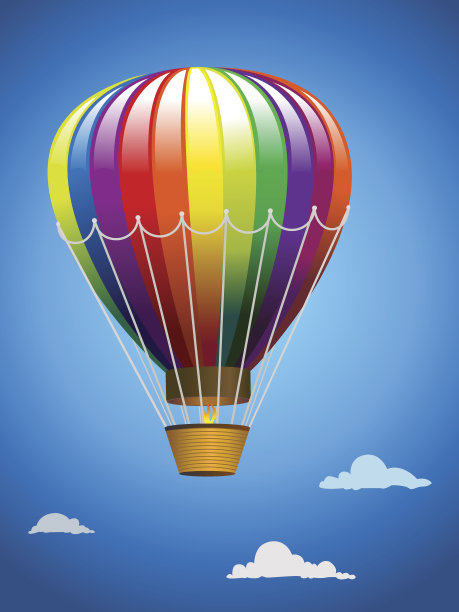 热气球在飞行图片下载