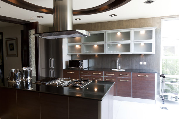 公寓里的现代厨房图片下载