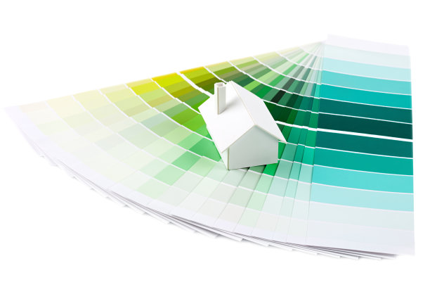 模型房子在调色板上图片下载