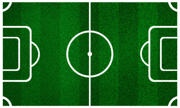 足球球场3D俯视图图片下载