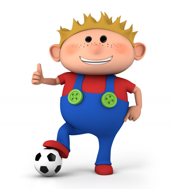 拿着足球的男孩图片下载
