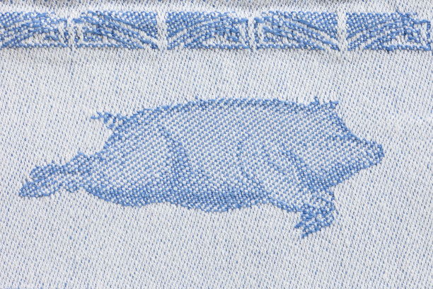 猪的编织图案图片下载