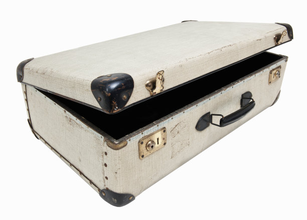 老式开式旅行箱图片下载