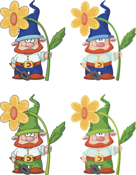 gnome和花图片下载