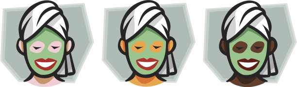 水疗中心的女性图片下载