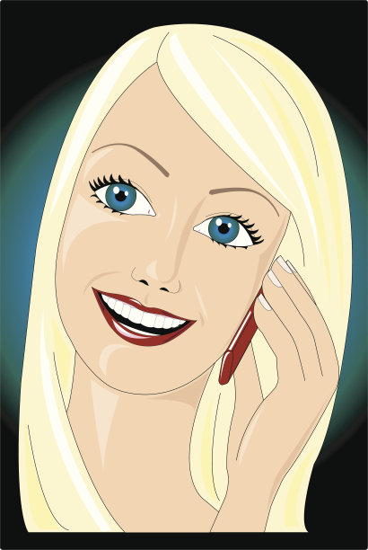 电话里的女孩图片下载