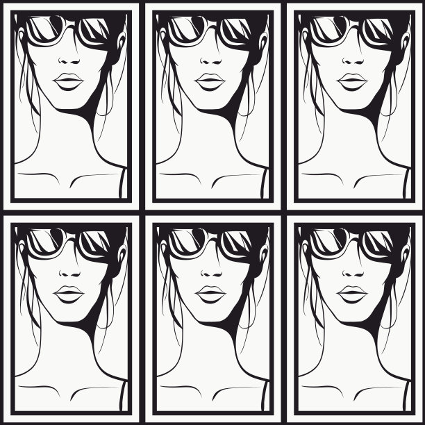 模式的女人图片下载