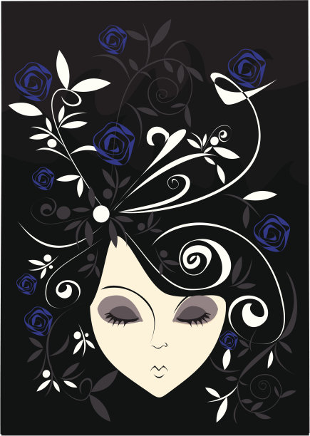 花的抽象背景图片下载