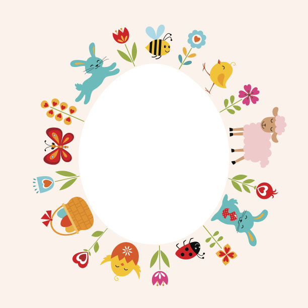 复活节卡片图片下载