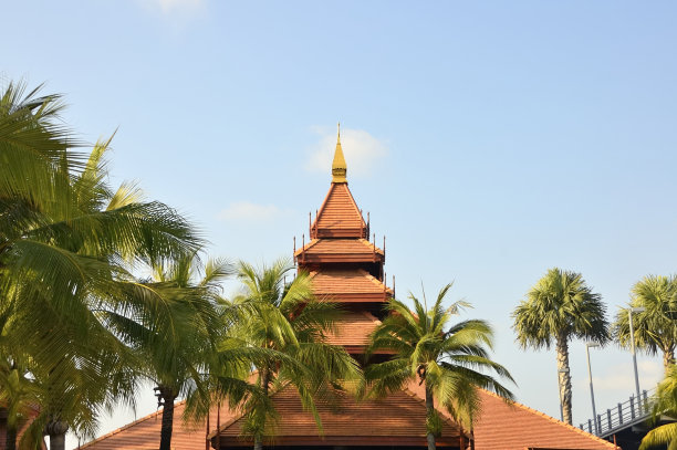 泰国寺庙的屋顶图片下载