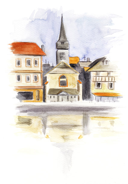 水彩镇3图片下载