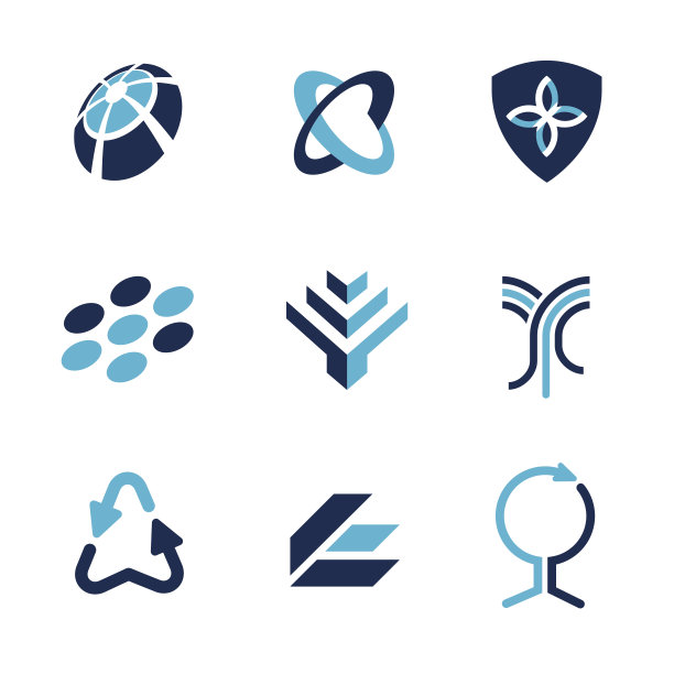 蓝色设计元素1图片下载