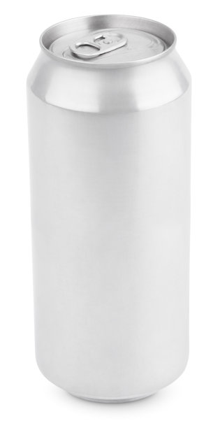 铝罐啤酒隔离白色图片下载