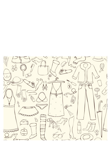 无缝背景女人的东西图片下载