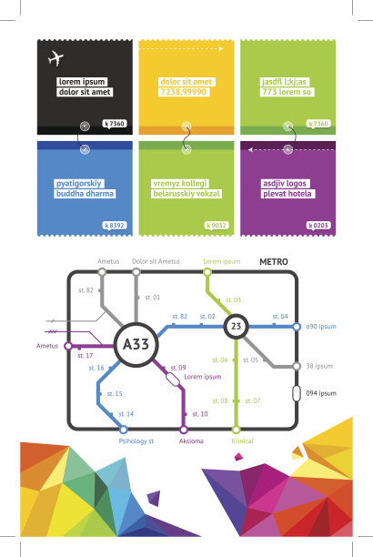 带有按钮和菜单的信息图元素图片下载