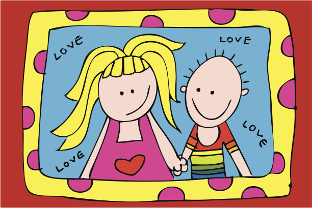 漫画的夫妇图片下载