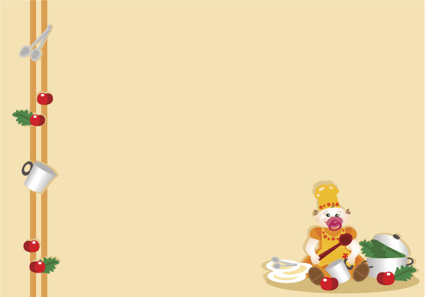 背景是一个伪装的小厨师图片下载