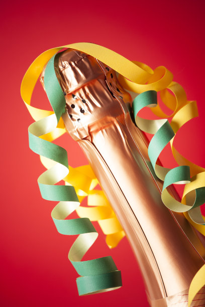 香槟和丝带图片下载