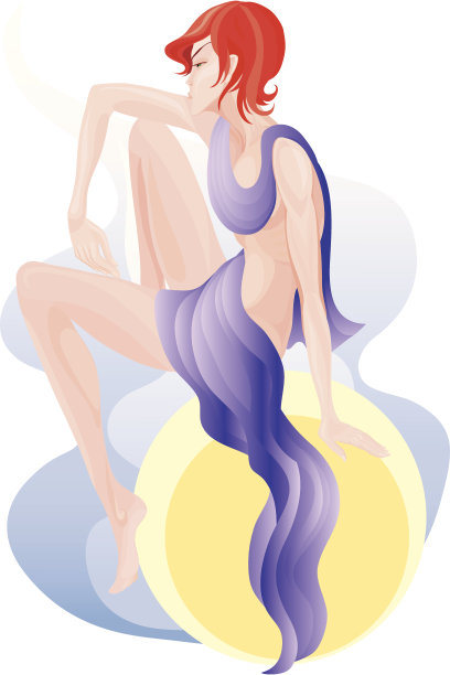 在一个球体上的女人图片下载